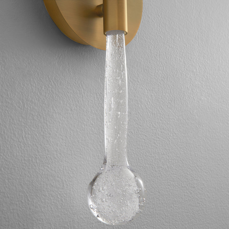 MANHATTAN Two Light 5CCT Sconce - Brushed Brass