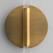 MANHATTAN Two Light 5CCT Sconce - Brushed Brass