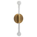 MANHATTAN Two Light 5CCT Sconce - Brushed Brass