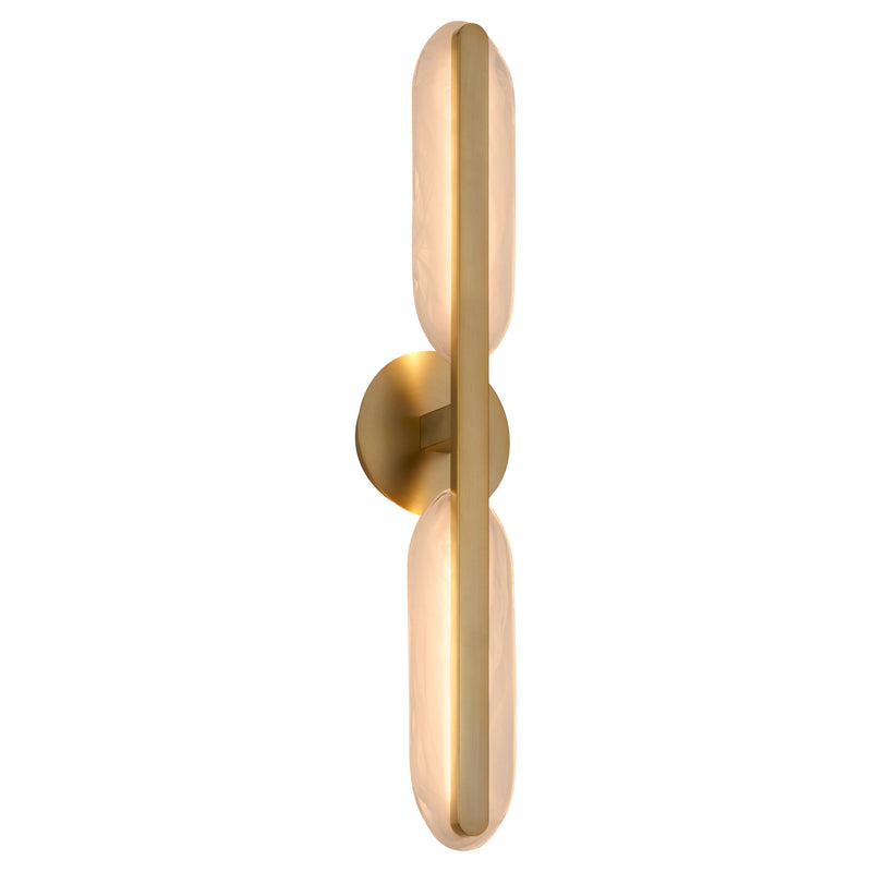 AVIAN 2 Light 5 CCT Vanity in Brushed Brass