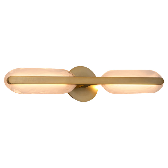 AVIAN 2 Light 5 CCT Vanity in Brushed Brass