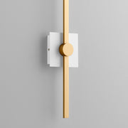 Quorum Home Oxygen - 3-52-650 - LED Wall Sconce - White W/ Industrial Brass