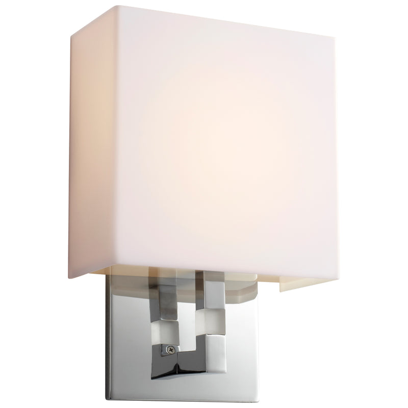 Quorum Home Oxygen - 3-521-14 - LED Wall Sconce - Polished Chrome W/ Matte White Acrylic