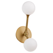 ORBE Two Light 5CCT Sconce - Brushed Brass
