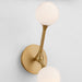 ORBE Two Light 5CCT Sconce - Brushed Brass