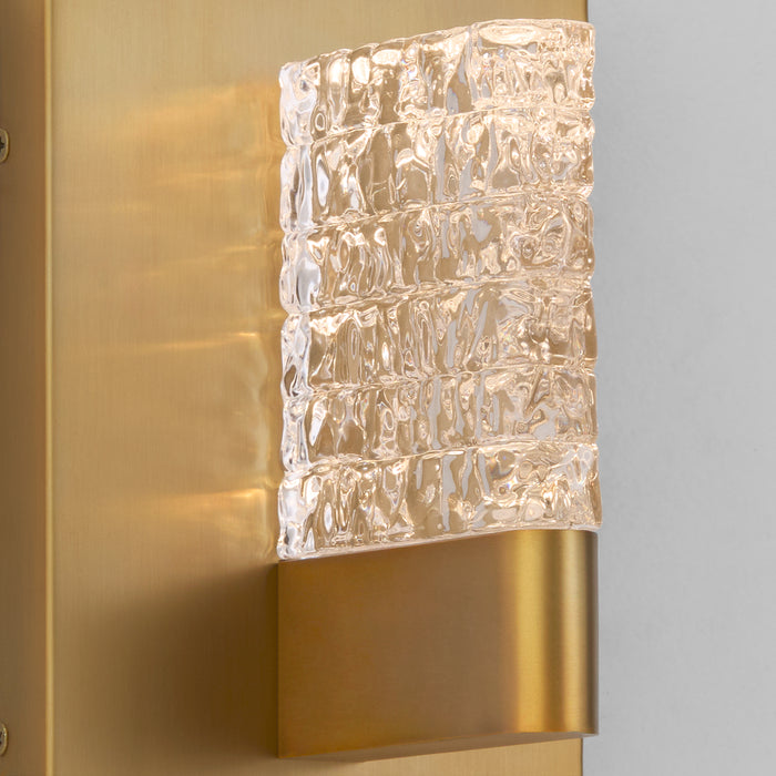 GAMMA 1 Light Wall Mount in Brushed Brass