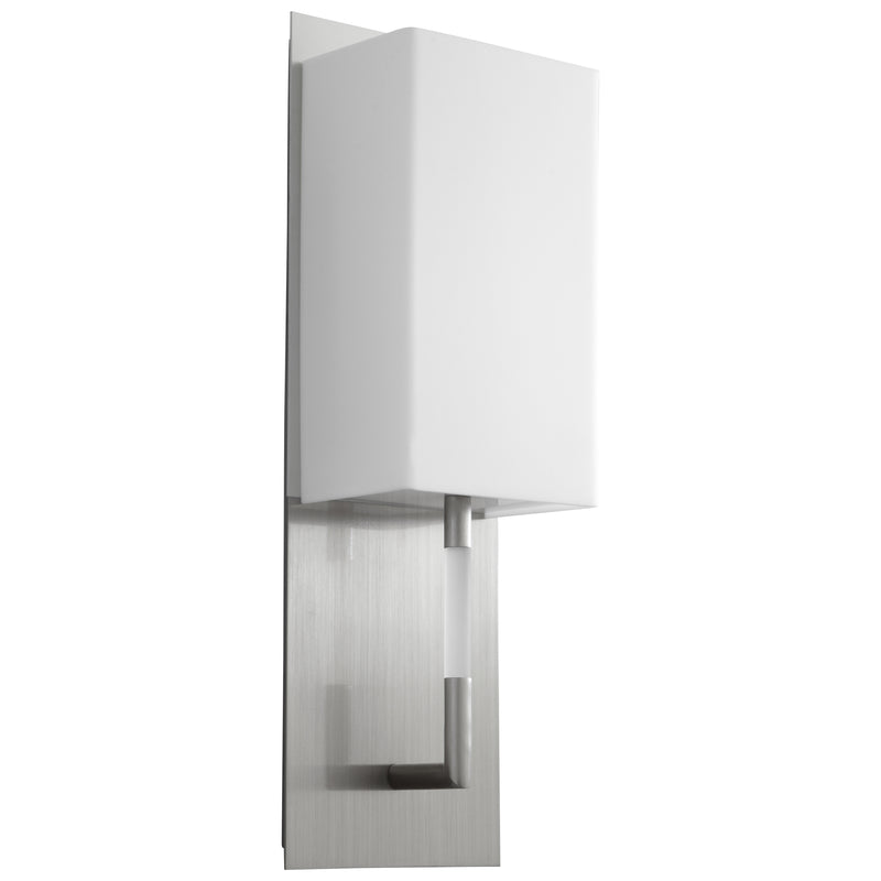 Quorum Home Oxygen - 3-564-224 - LED Wall Sconce - Satin Nickel W/ Matte White Acrylic