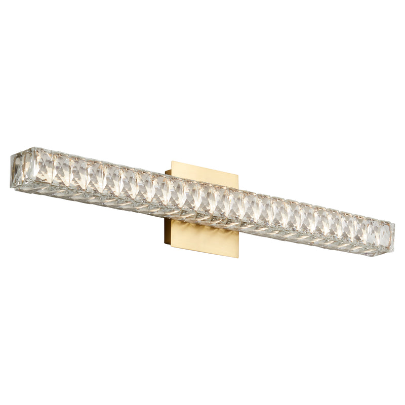 Quorum Home Oxygen - 3-574-40 - LED Vanity - Aged Brass