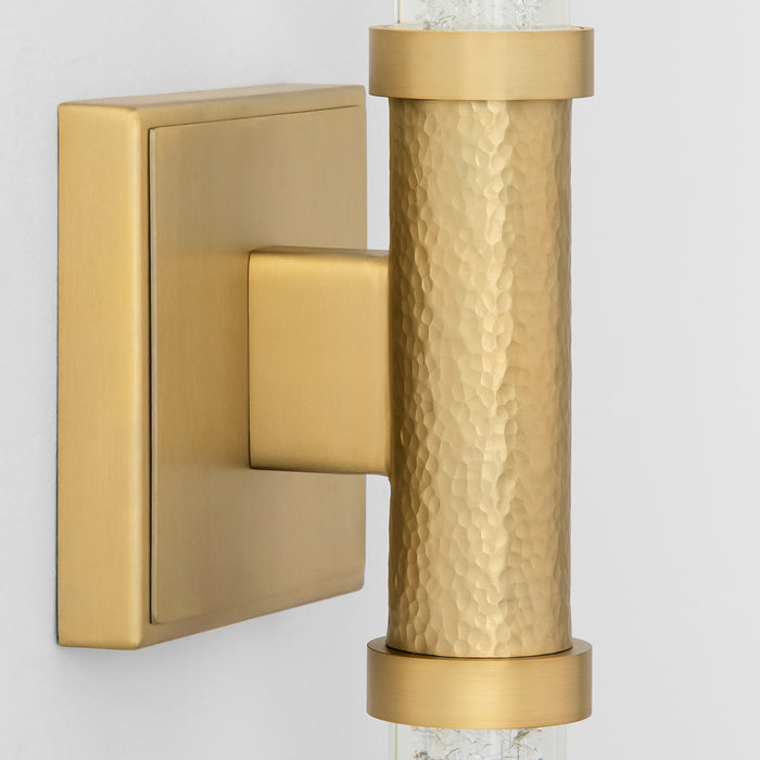 MONET LED Sconce in Aged Brass