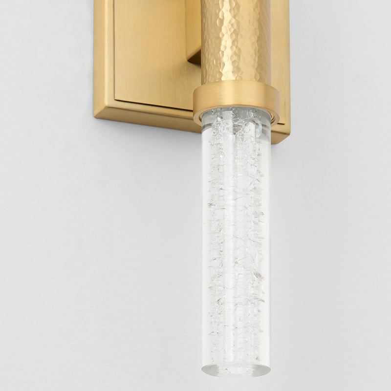 MONET LED Sconce in Aged Brass