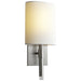 Quorum Home Oxygen - 3-587-124 - LED Wall Sconce - Satin Nickel W/ White Linen