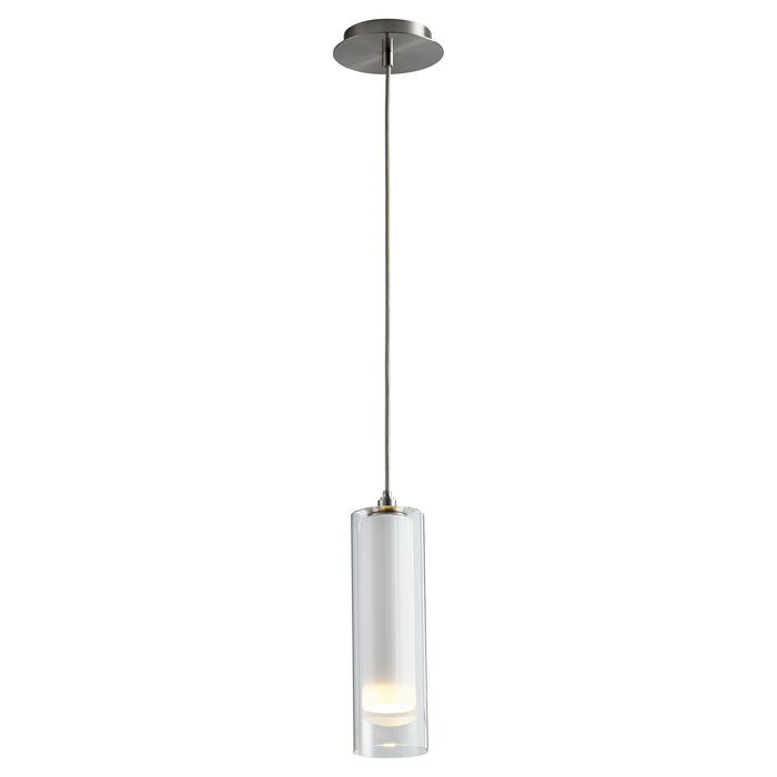 Quorum Home Oxygen - 3-609-124 - LED Pendant - Satin Nickel W/ Satin Opal
