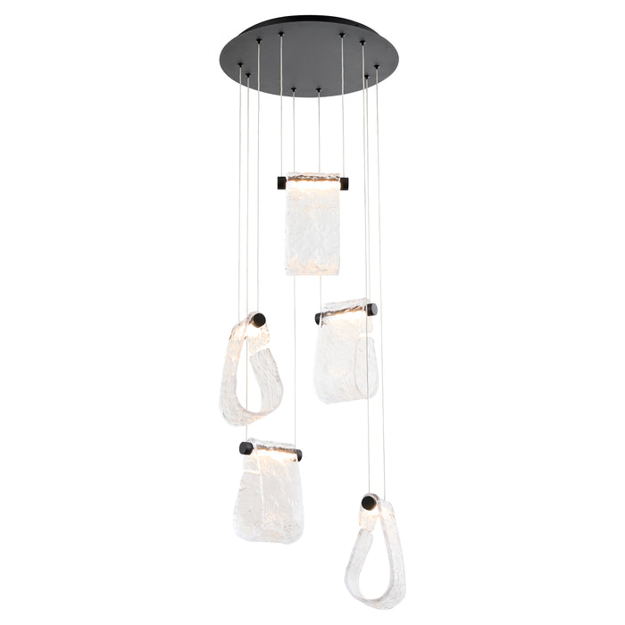 VEER 5 Light Pendant in Black