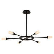 Quorum Home Oxygen - 3-6118-15 - LED Chandelier - Matte Black