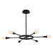 Quorum Home Oxygen - 3-6118-15 - LED Chandelier - Matte Black