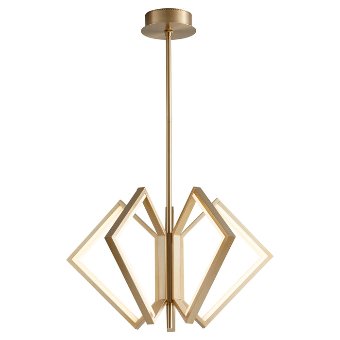 Quorum Home Oxygen - 3-6143-40 - LED Ceiling Mount - Aged Brass