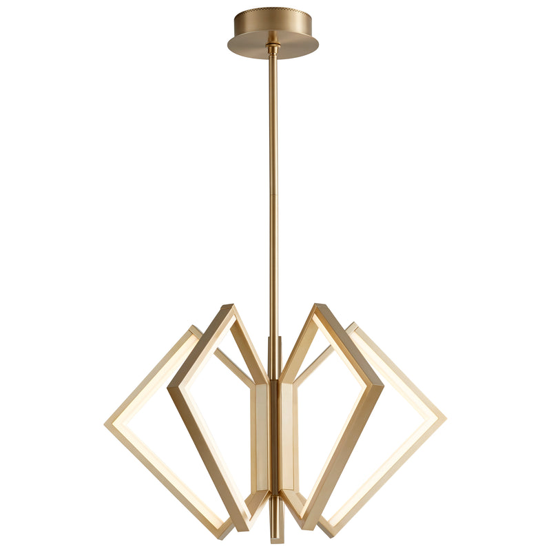 Quorum Home Oxygen - 3-6143-40 - LED Ceiling Mount - Aged Brass
