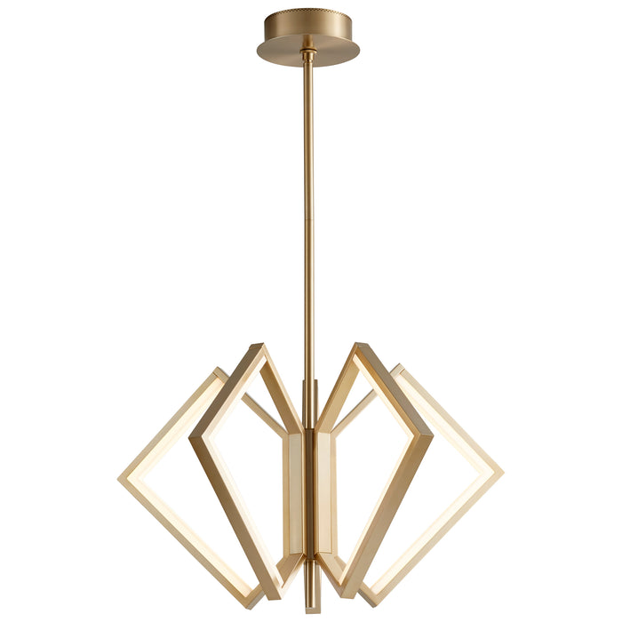 Quorum Home Oxygen - 3-6143-40 - LED Ceiling Mount - Aged Brass