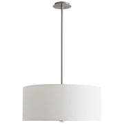 Quorum Home Oxygen - 3-639-24 - LED Pendant - Satin Nickel W/ White Grass