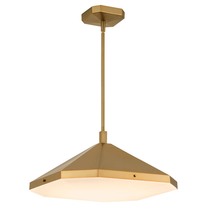 TEMPE 5CCT Pendant in Brushed Brass