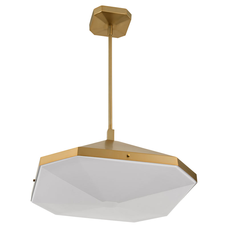 TEMPE 5CCT Pendant in Brushed Brass