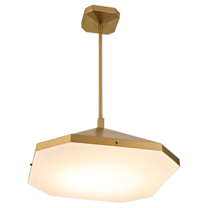 TEMPE 5CCT Pendant in Brushed Brass