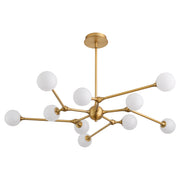 ORBE Ten Light 5CCT Chandelier - Brushed Brass