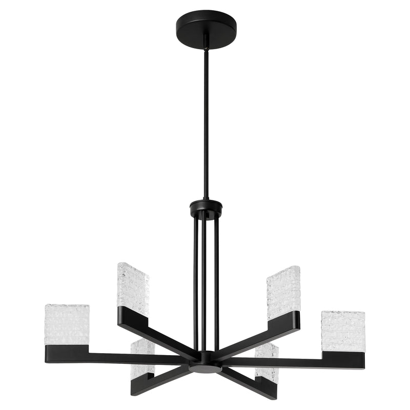 GAMMA 6 Light 5CCT LED Chandelier in Black