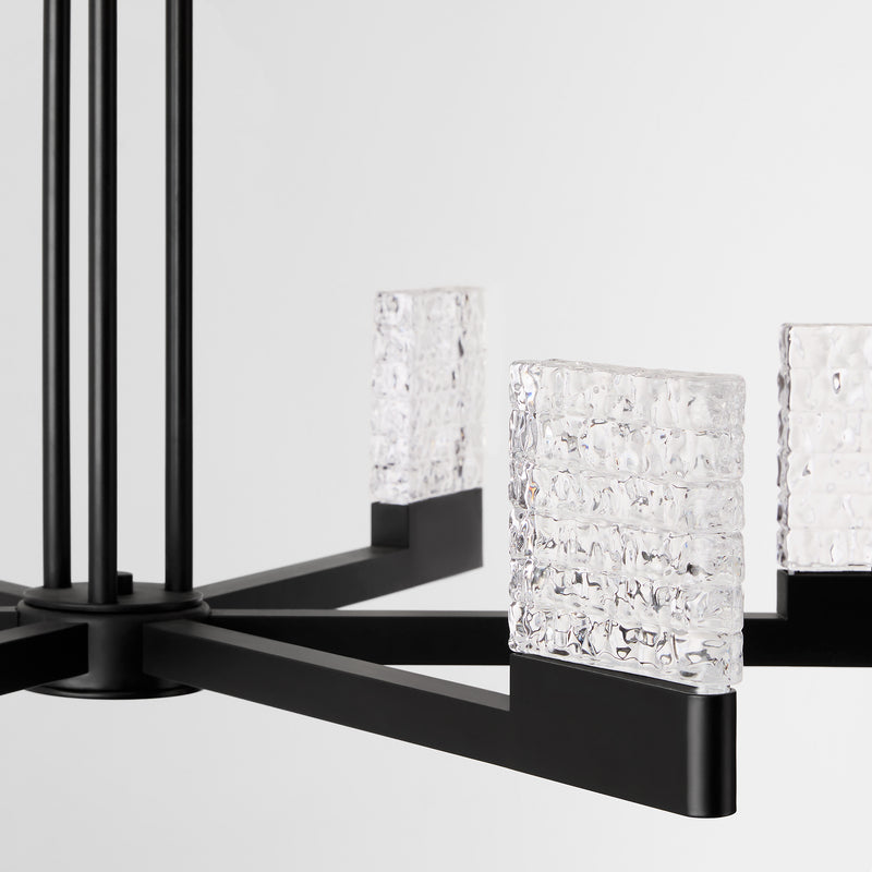 GAMMA 6 Light 5CCT LED Chandelier in Black