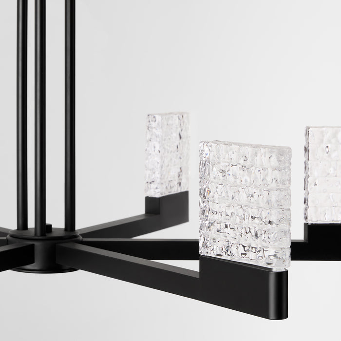 GAMMA 6 Light 5CCT LED Chandelier in Black