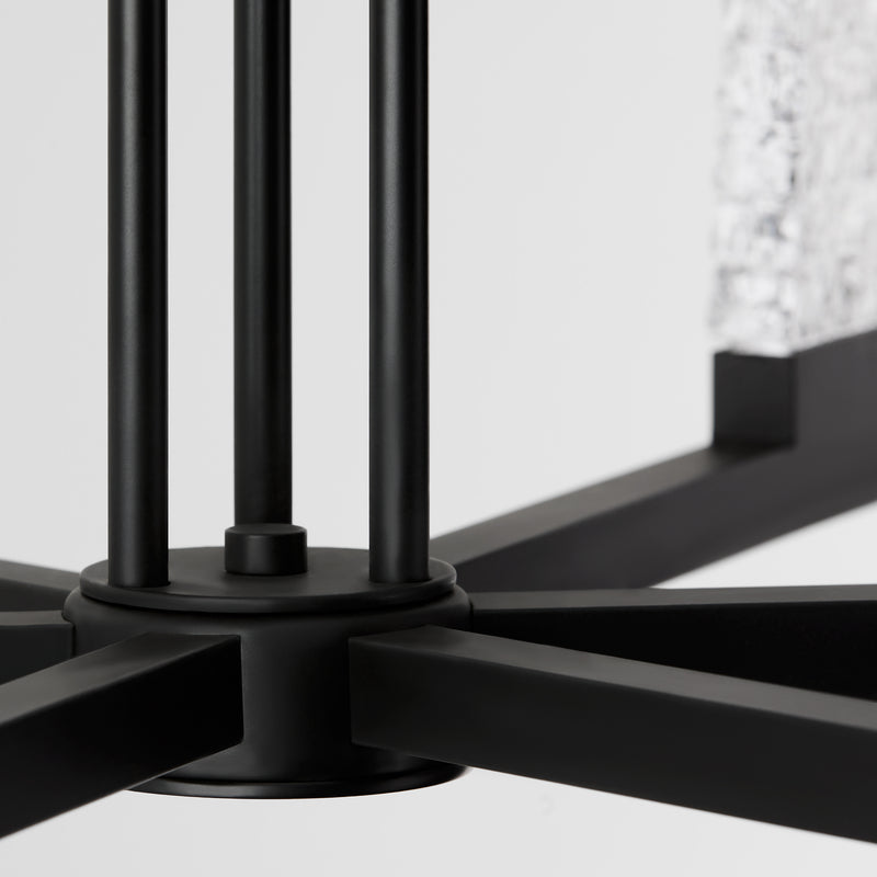 GAMMA 6 Light 5CCT LED Chandelier in Black