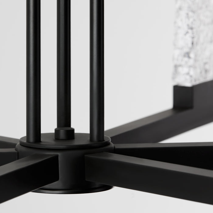 GAMMA 6 Light 5CCT LED Chandelier in Black