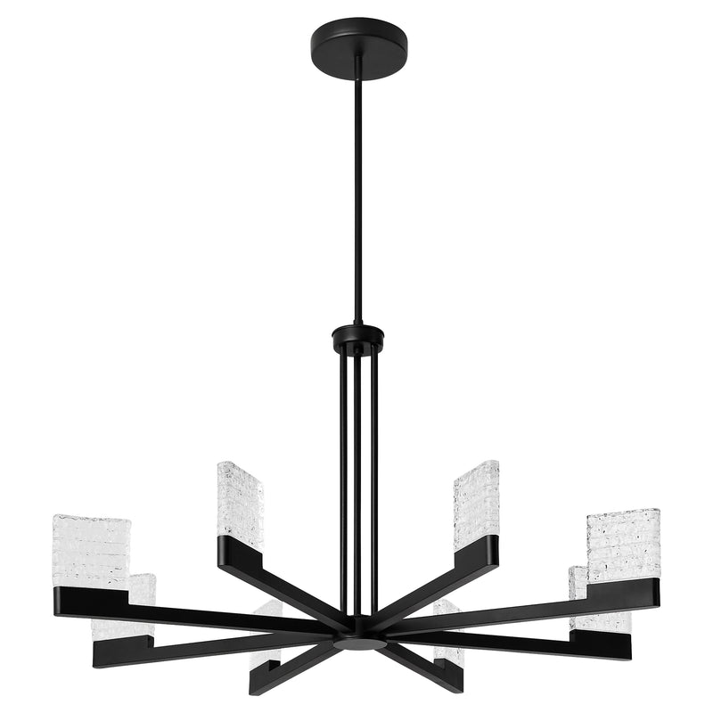 GAMMA 8 Light 5CCT LED Chandelier in Black