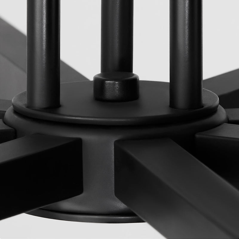 GAMMA 8 Light 5CCT LED Chandelier in Black
