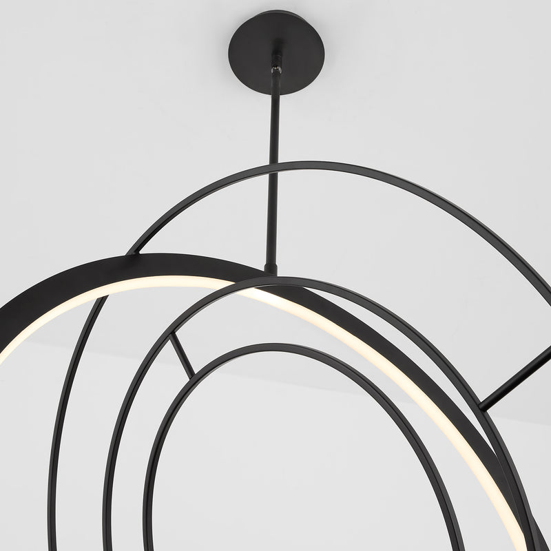 GALILEI 29" 5CCT LED Pendant in Black