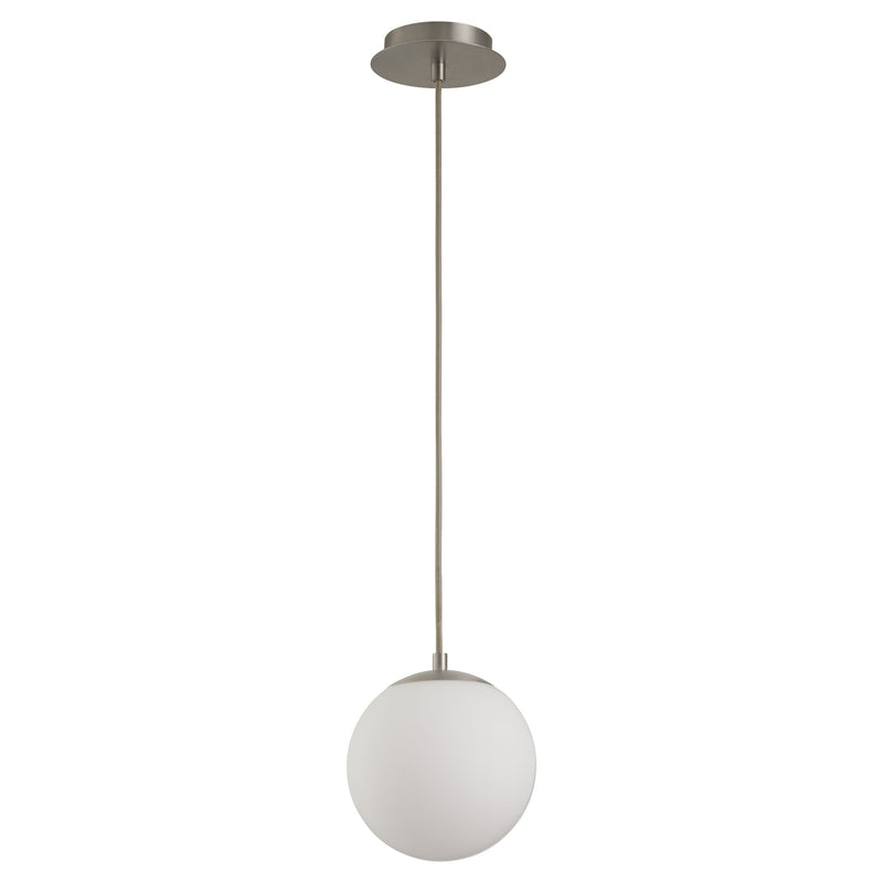 Luna 8" Pendant - Satin Nickel