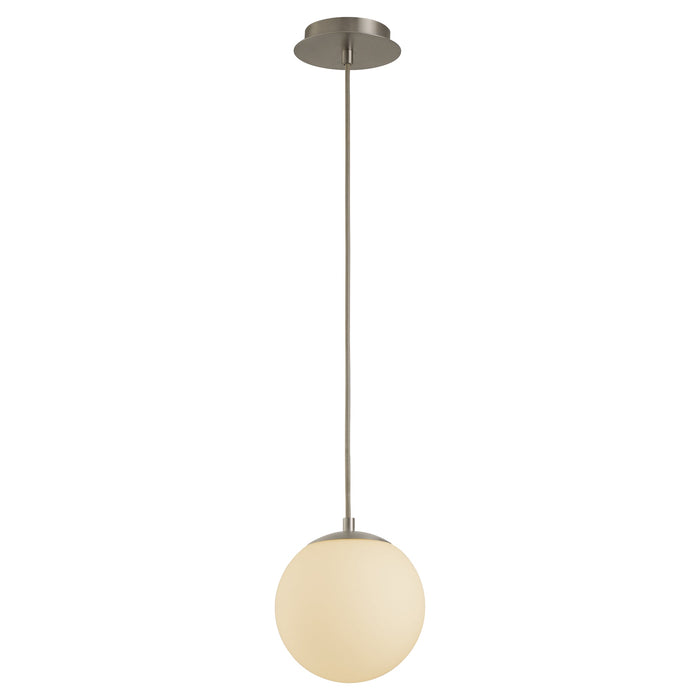 Luna 8" Pendant - Satin Nickel