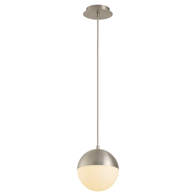 Luna 8" Pendant - Satin Nickel