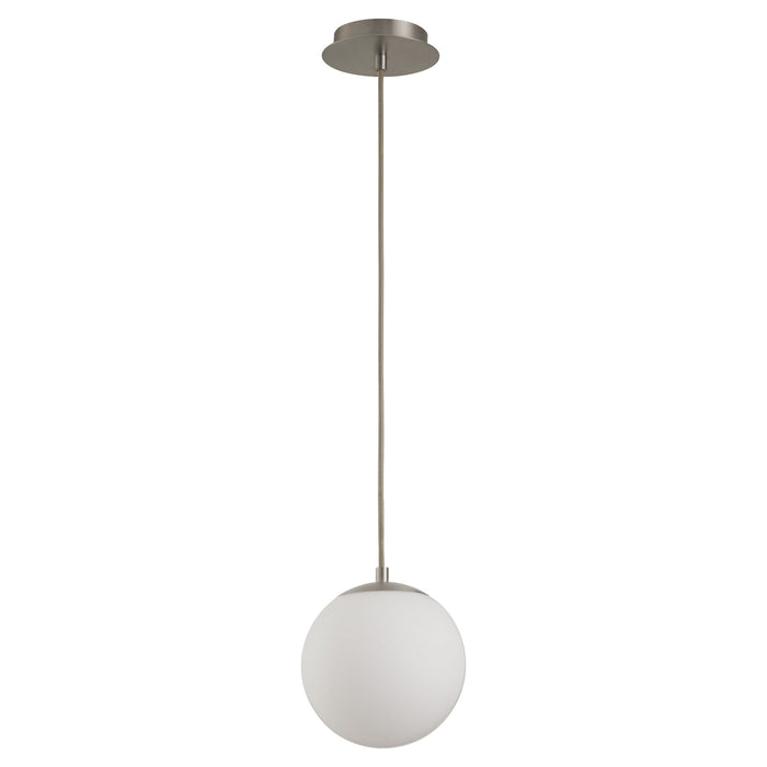 Luna 8" Pendant - Satin Nickel
