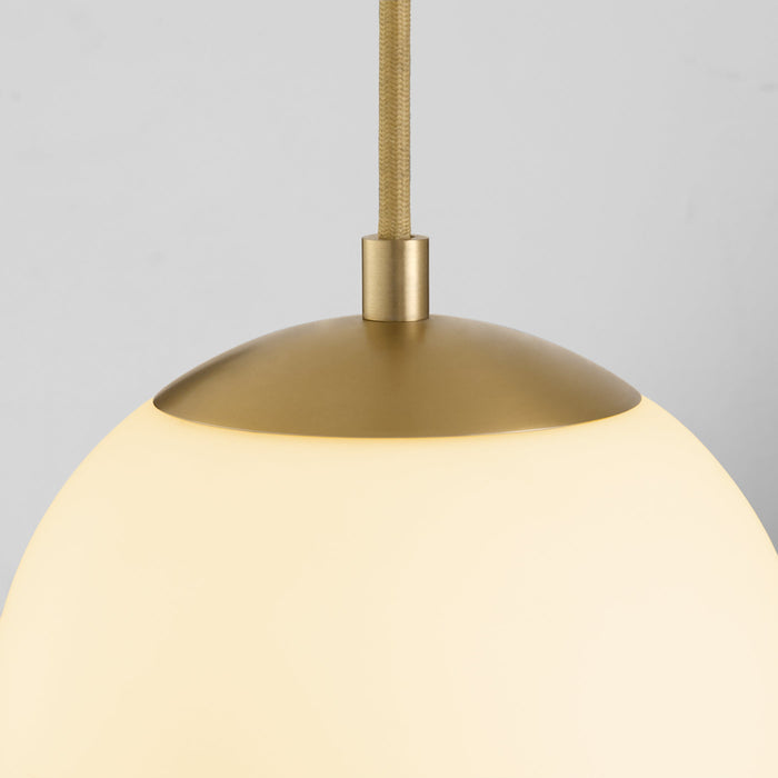 Luna 8" Pendant - Aged Brass