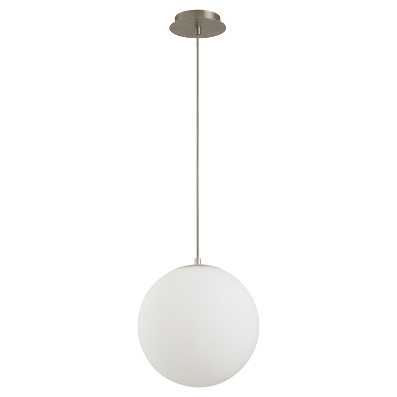 Luna 12" Pendant - Satin Nickel