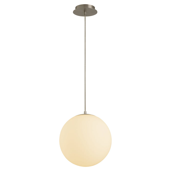 Luna 12" Pendant - Satin Nickel
