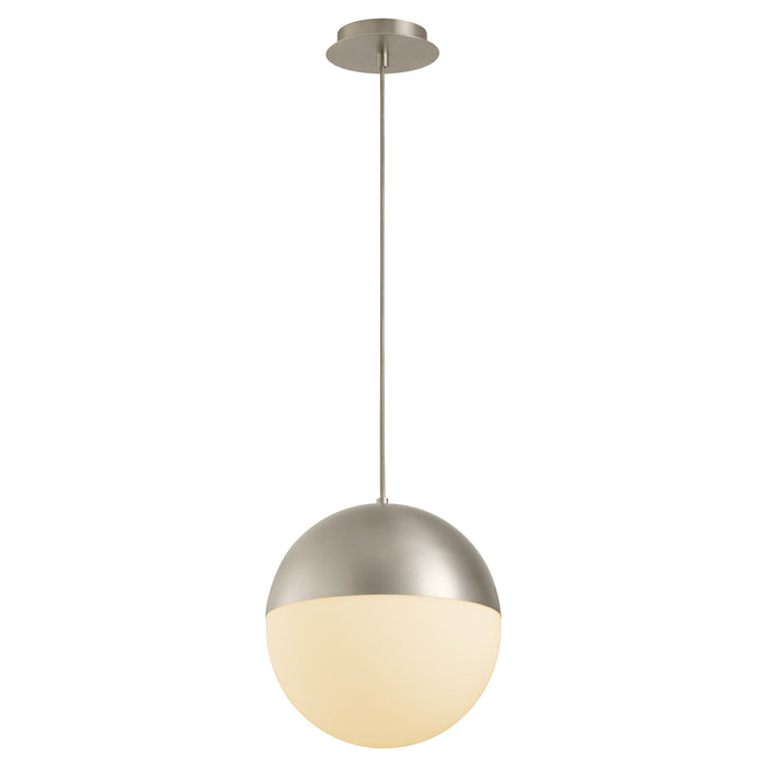 Luna 12" Pendant - Satin Nickel