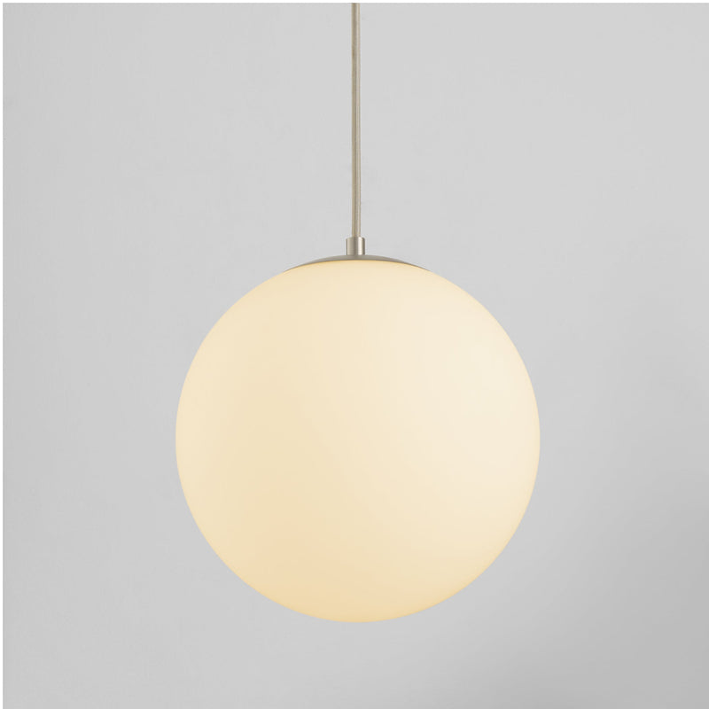 Luna 12" Pendant - Satin Nickel
