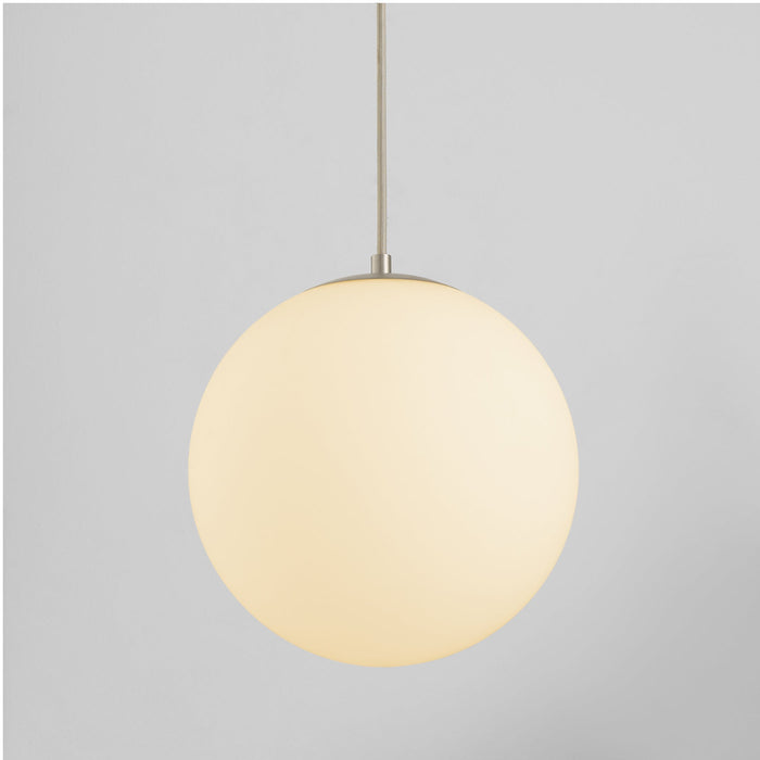 Luna 12" Pendant - Satin Nickel