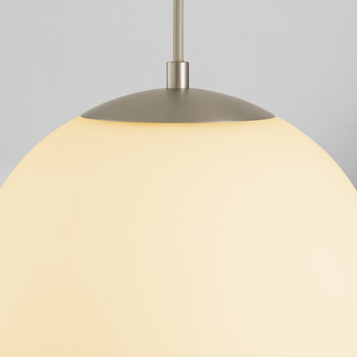 Luna 12" Pendant - Satin Nickel