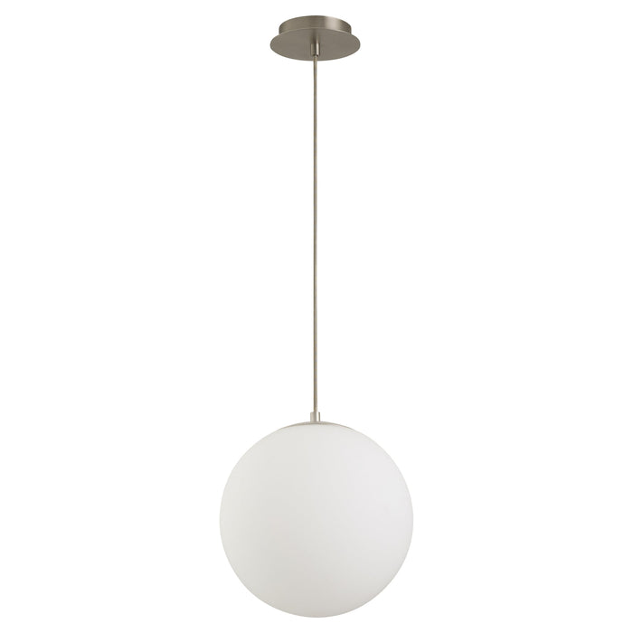 Luna 12" Pendant - Satin Nickel