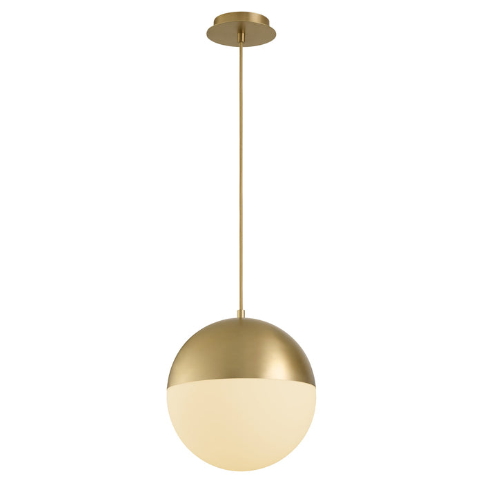 Luna 12" Pendant - Aged Brass