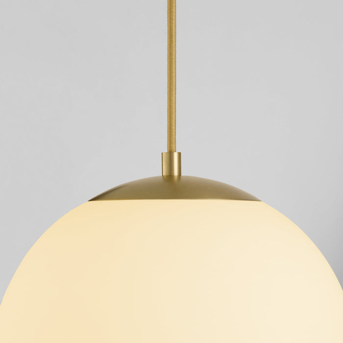 Luna 12" Pendant - Aged Brass