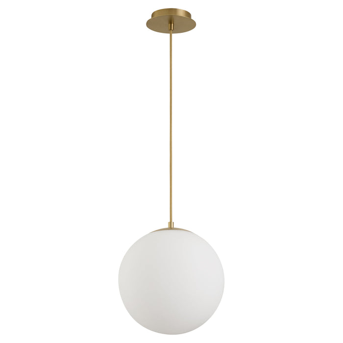 Luna 12" Pendant - Aged Brass